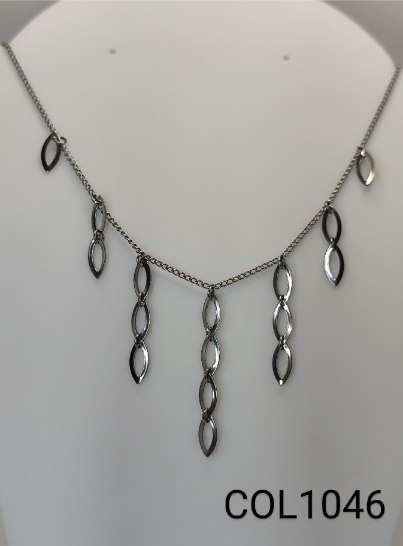 colar inox elos vazados