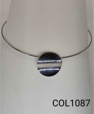 colar inox pingente geométrico