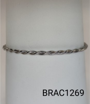 bracelete inox trançado
