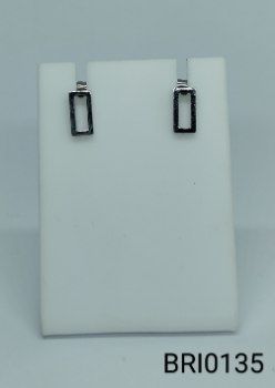 brinco inox retângulo