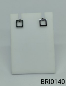 brinco inox quadrado vazado