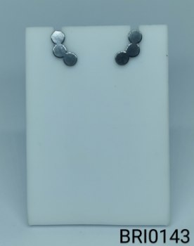 brinco inox 3 bolinhas