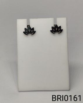 brinco inox flor de lótus