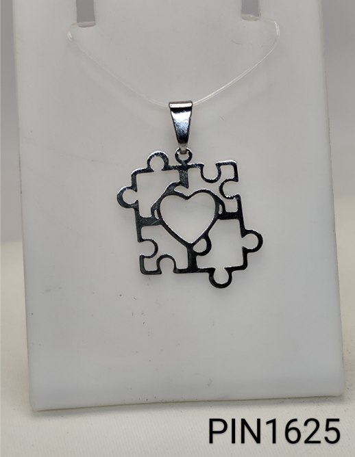 pingente  inox símbolo do autismo
