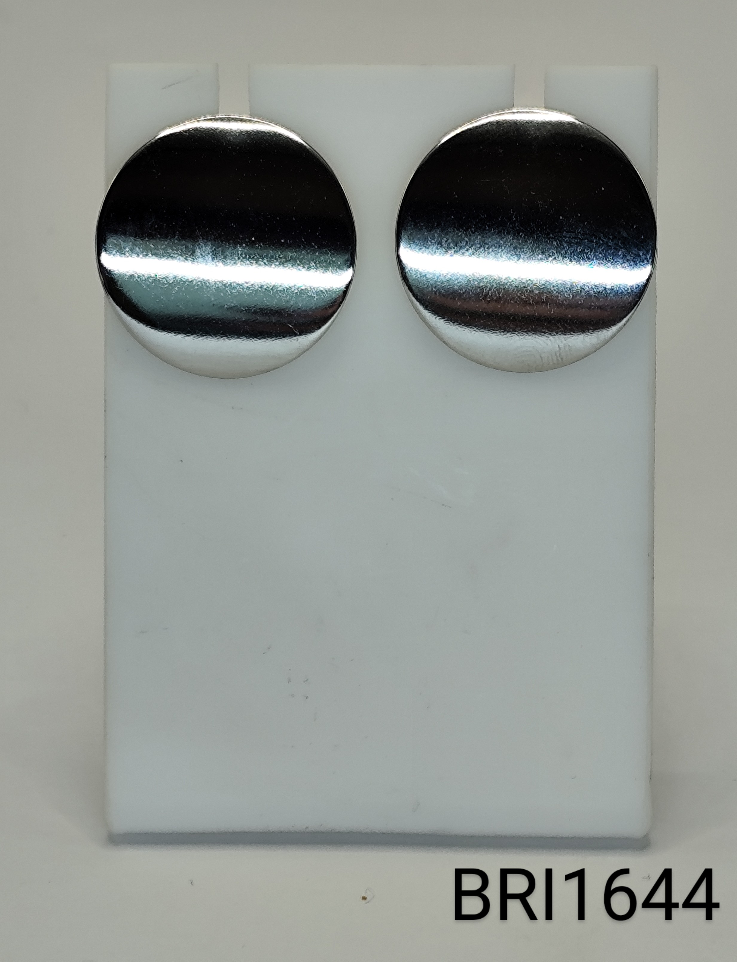 brinco inox chapa redonda