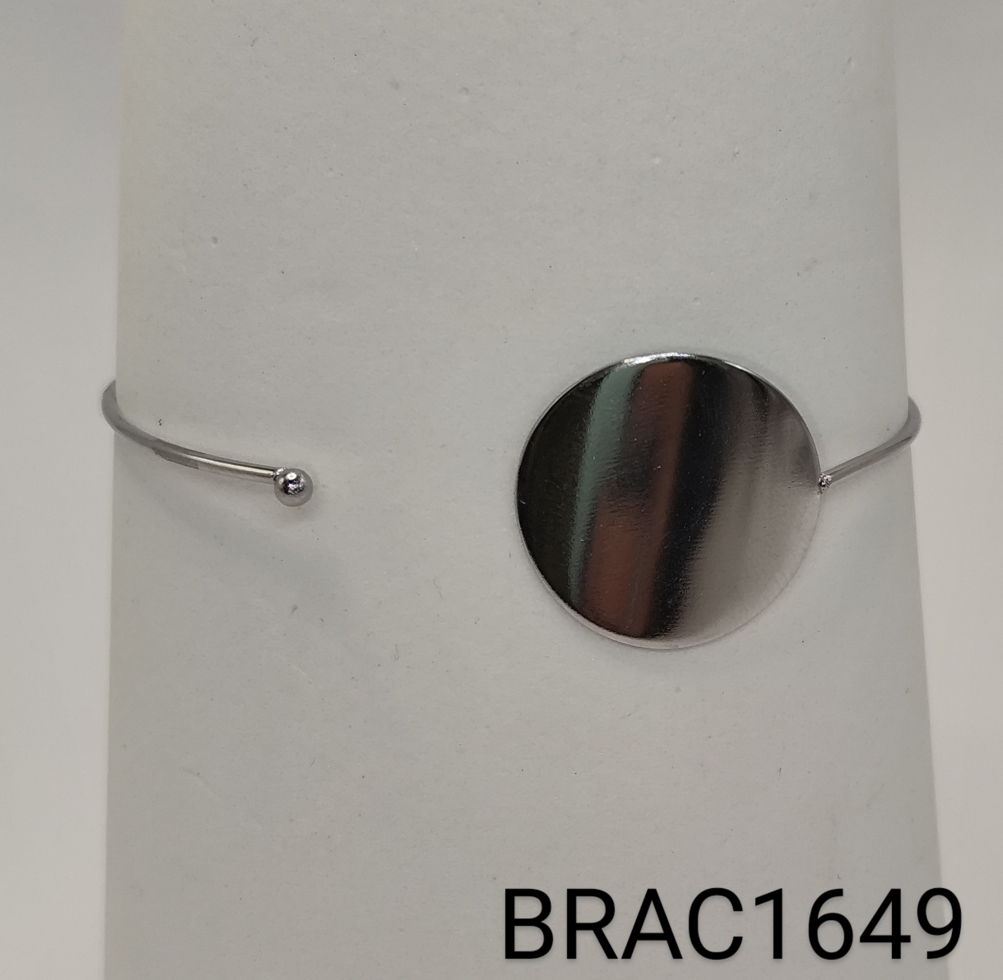bracelete inox chapa lisa ajustável