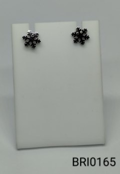brinco inox floco de neve