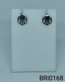 brinco inox geométrico