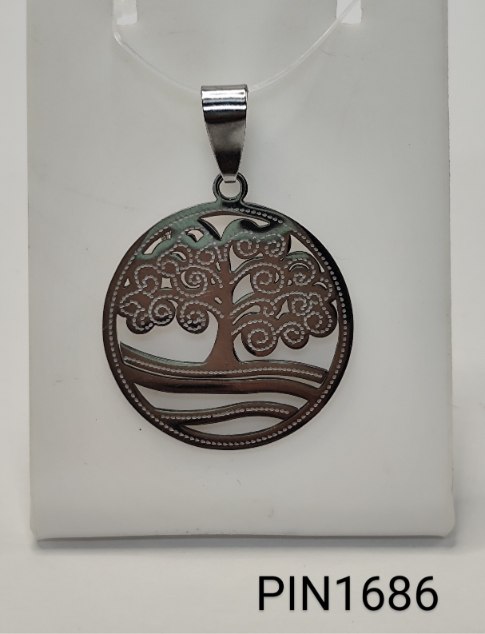 pingente inox árvore da vida
