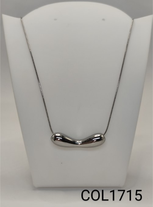 colar inox gotas orgânicas