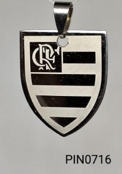 pingente inox  clube flamengo