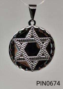 pingente inox estrela de Davi