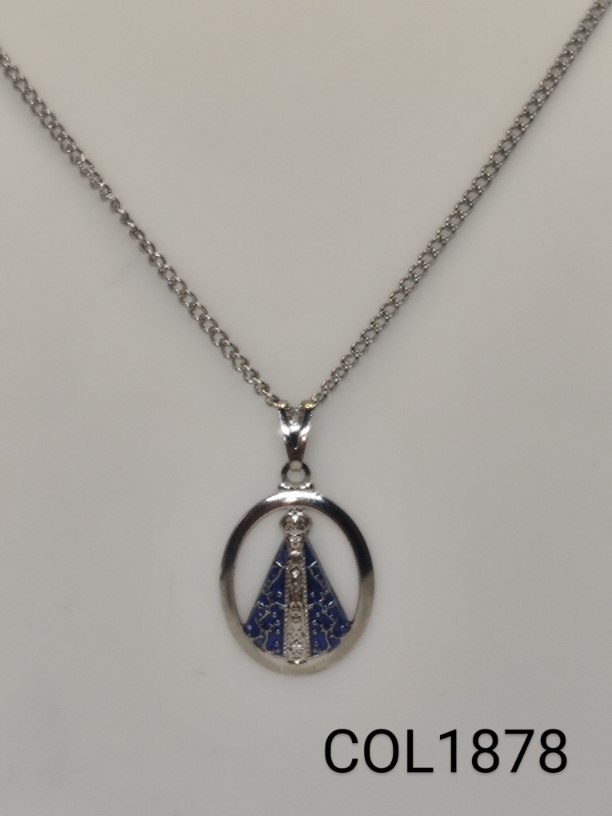 colar inox pingente NSAparecida