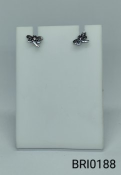 brinco inox  libélula