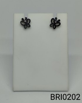 brinco inox abelha com zircônia