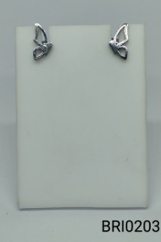 brinco inox borboleta