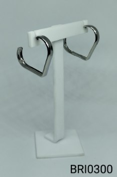 brinco inox argola  coração