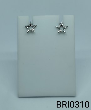 brinco inox estrela vazada