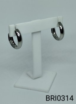 brinco inox argola  boleada