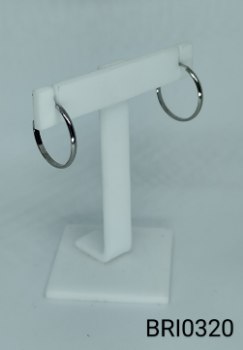 brinco inox argola redonda boleada