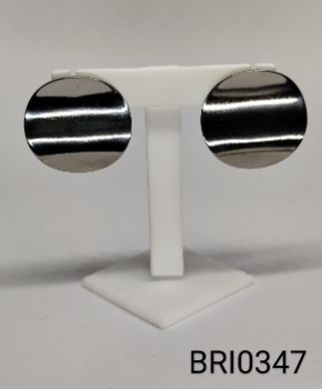 brinco inox botão tratorado