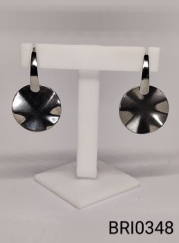 brinco inox  círculo boleado