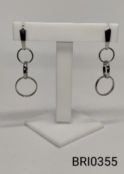 brinco inox  3 aros encaixados