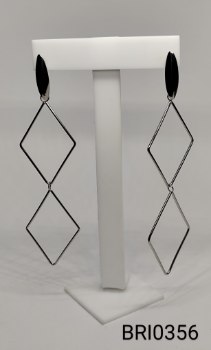 brinco inox 2 losangos