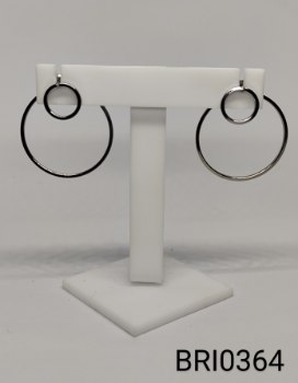 brinco inox  2 argolas