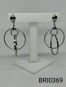 brinco inox vários aros encaixados