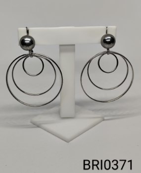 brinco inox vários aros encaixados