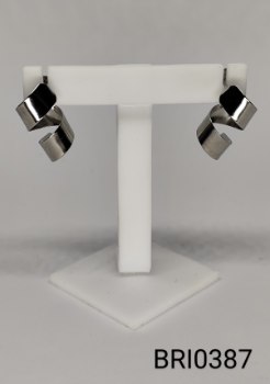 brinco inox chapa retorcida