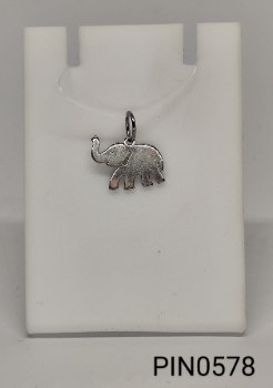 pingente pequeno inox  em forma de elefante