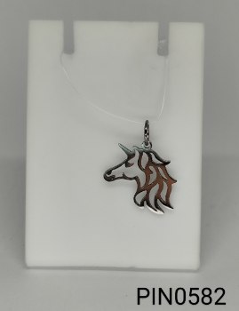pingente inox unicórnio