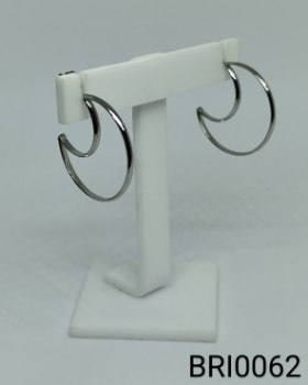 brinco inox argola pequeno lua