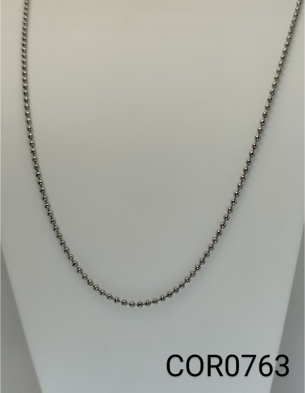 corrente  inox  de bolinhas