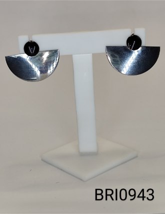 brinco inox chapa meia lua